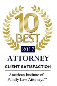 Top 10 Best Attorney Award 2017 American Institute of Family Law Attorneys Award